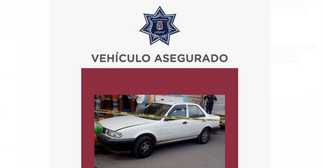 SSPC asegura un vehículo en la ciudad de Tepic