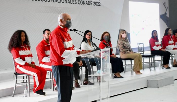 Abandera Miguel Ángel Navarro Quintero a la delegación nayarita que participará en los Juegos Nacionales CONADE 2022